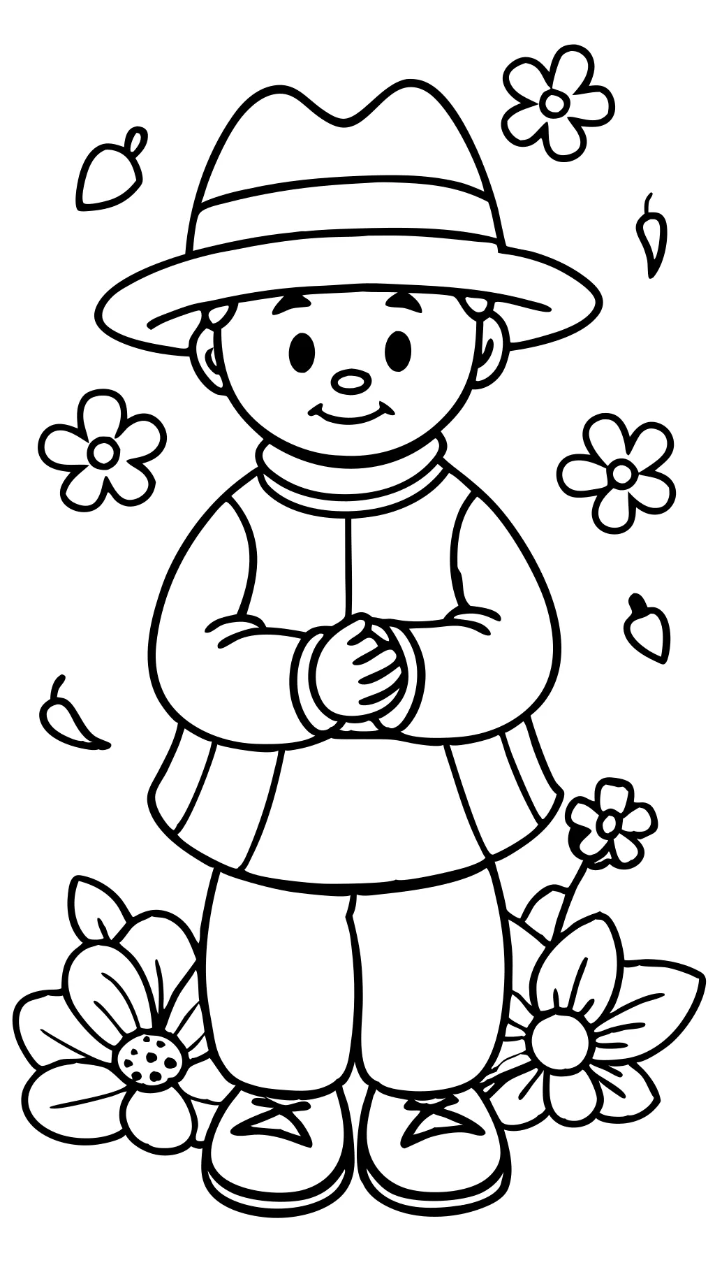 shy guy coloring pages